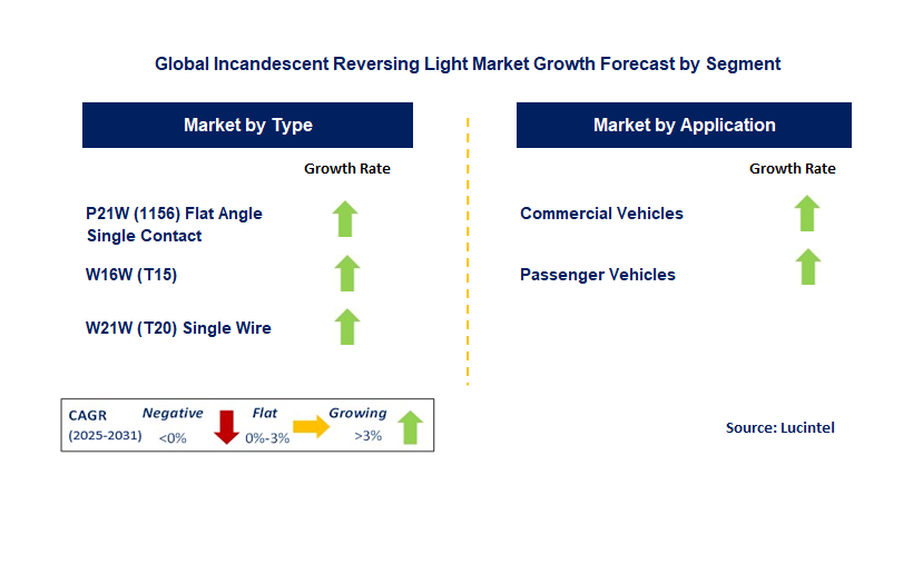 Incandescent Reversing Light Market by Segment