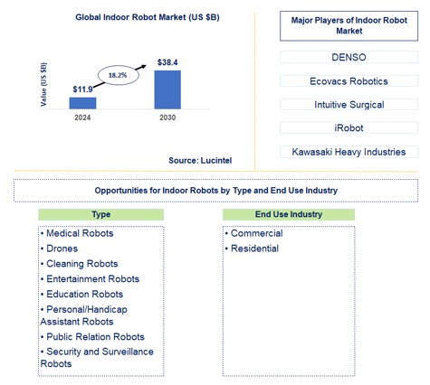 Indoor Robot Market by Type and End Use Industry