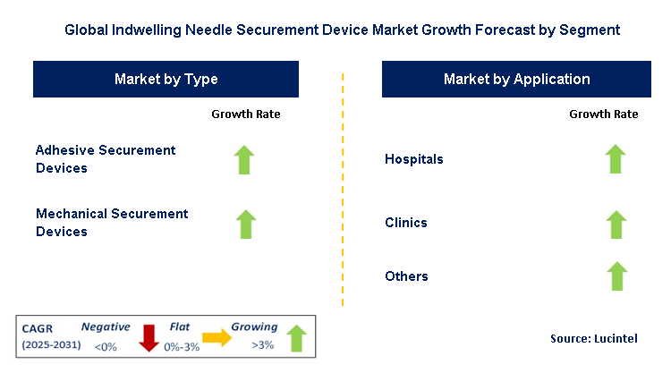 Indwelling Needle Securement Device Market by Segment