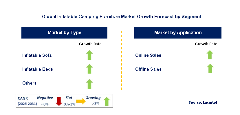 Inflatable Camping Furniture Market by Segment