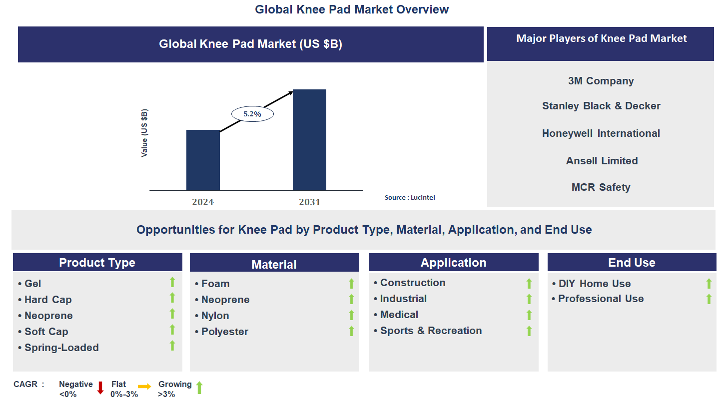 Knee Pad Market Trends and Forecast