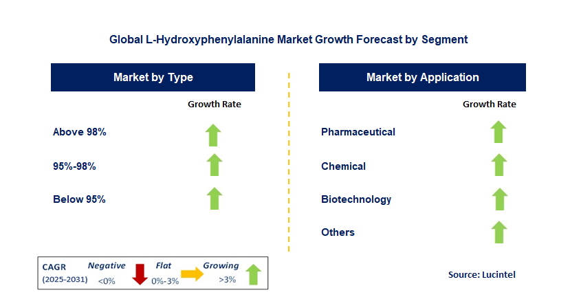 L-Hydroxyphenylalanine Market by Segment
