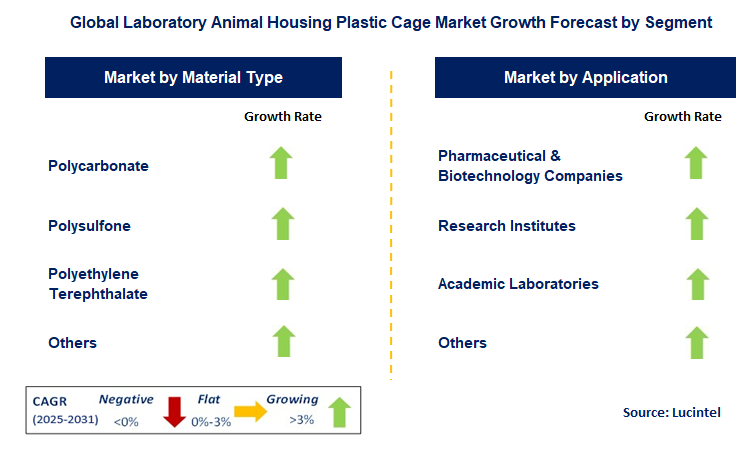 Laboratory Animal Housing Plastic Cage Market by Segment