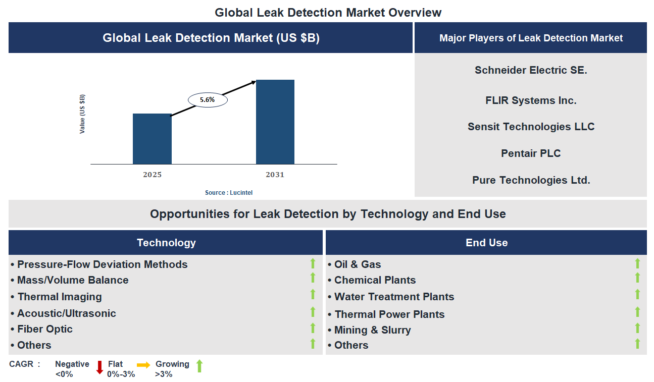 Leak Detection Market Trends and Forecast