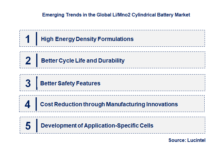 Emerging Trends in the Li/Mno2 Cylindrical Battery Market