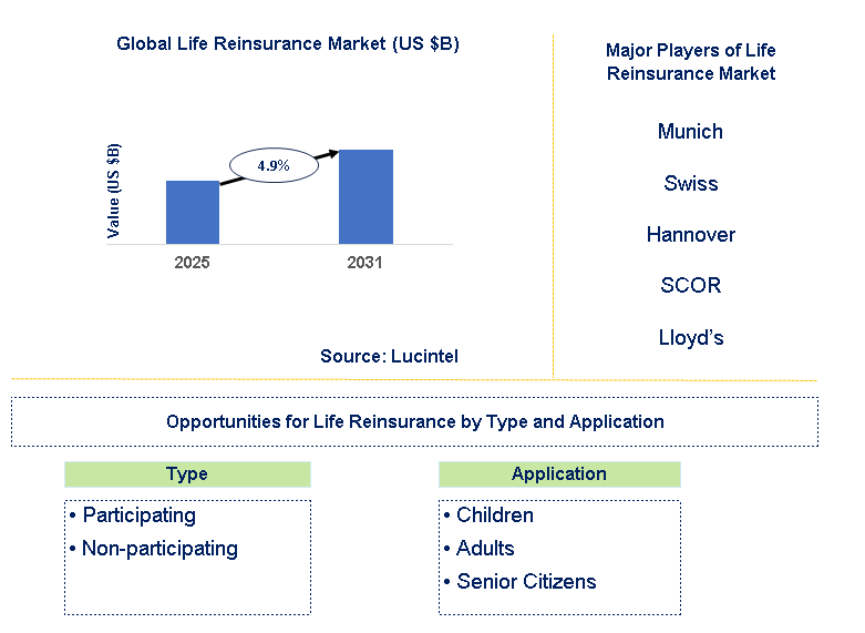 Life Reinsurance Market Trends and Forecast