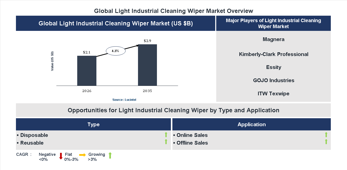 Light Industrial Cleaning Wiper Market Trends and Forecast