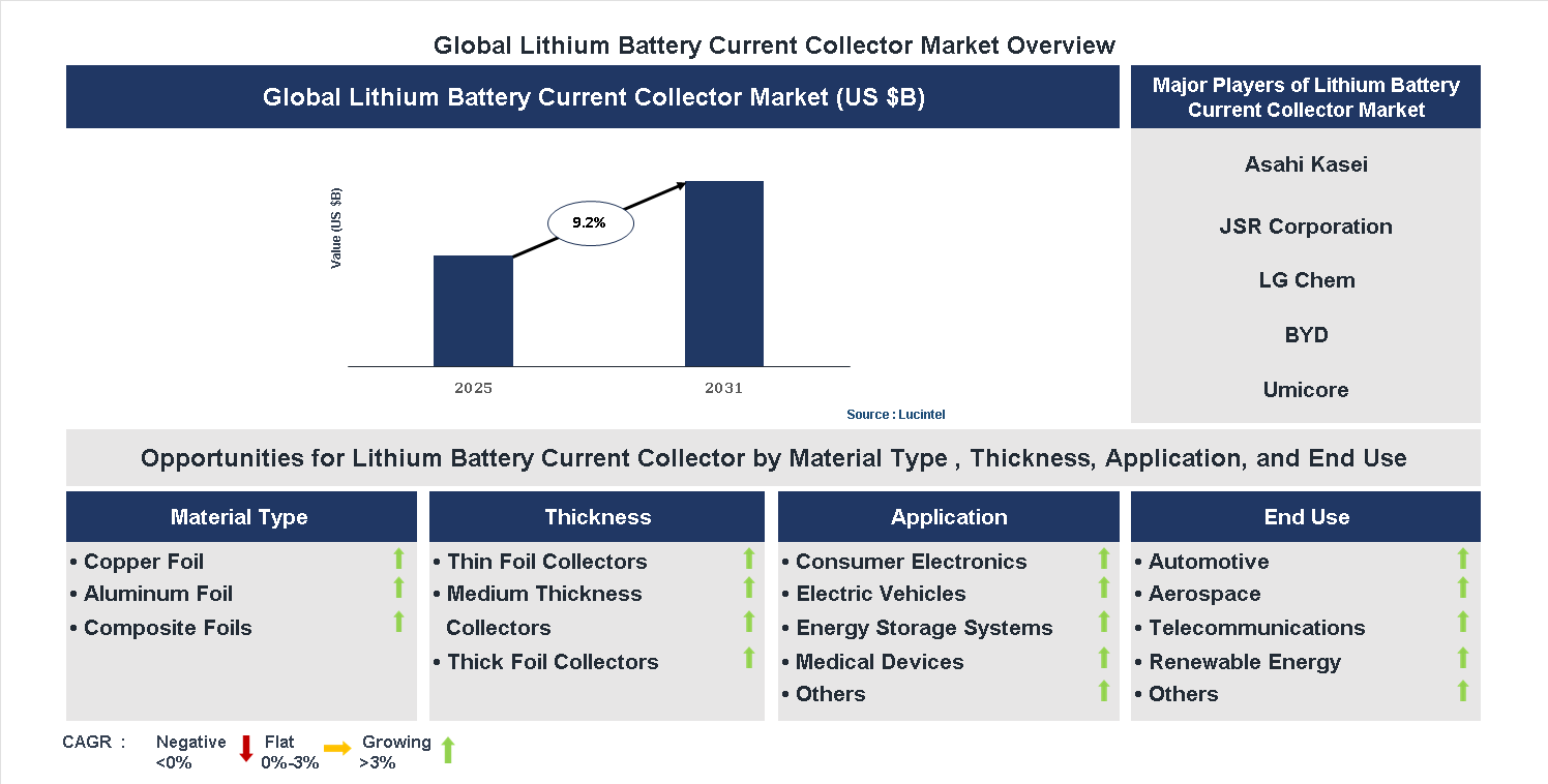 Lithium Battery Current Collector Market Trends and Forecast