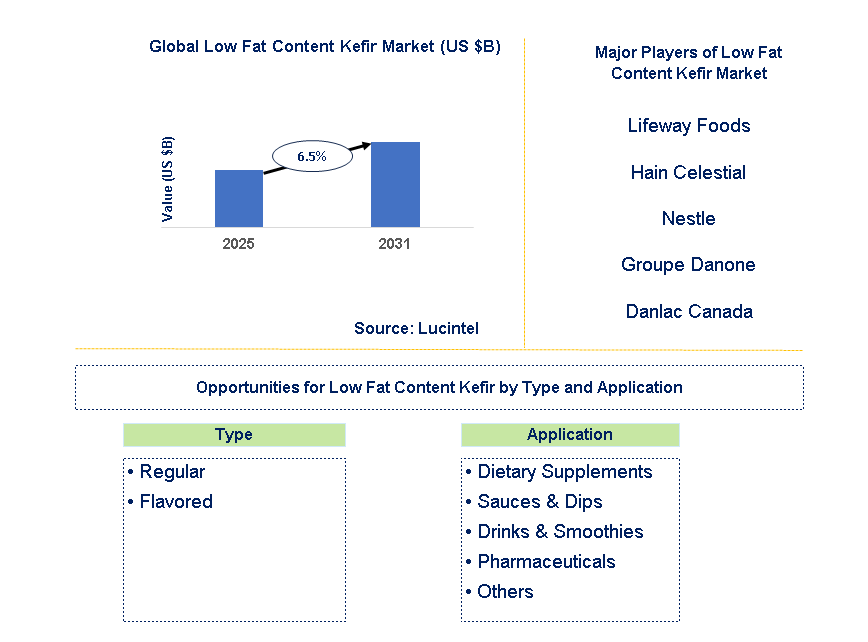 Low Fat Content Kefir Market Trends and Forecast