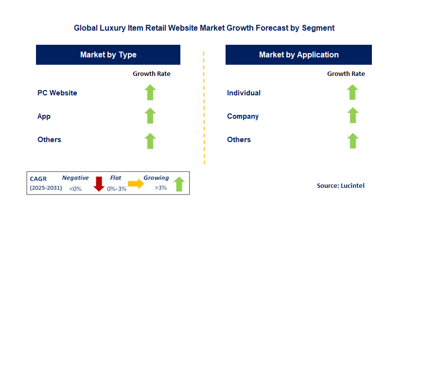 Luxury Item Retail Website Market by Segment