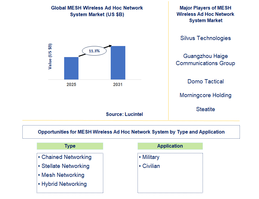 MESH Wireless Ad Hoc Network System Market Trends and Forecast