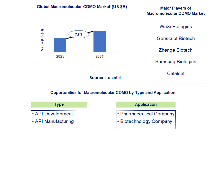 Macromolecular CDMO Market Trends and Forecast