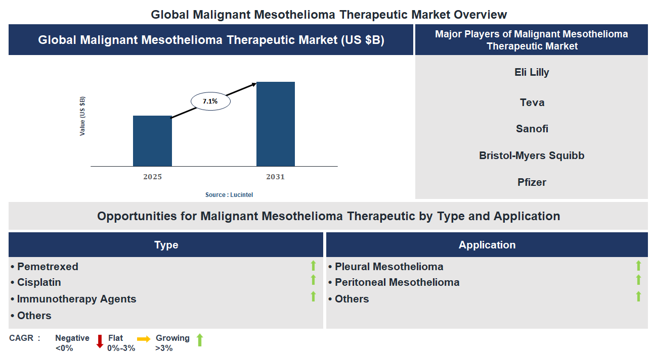 Malignant Mesothelioma Therapeutic Market Trends and Forecast
