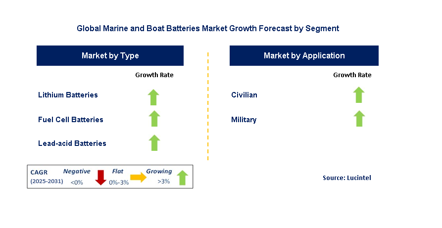 Marine and Boat Batteries Market by Segment