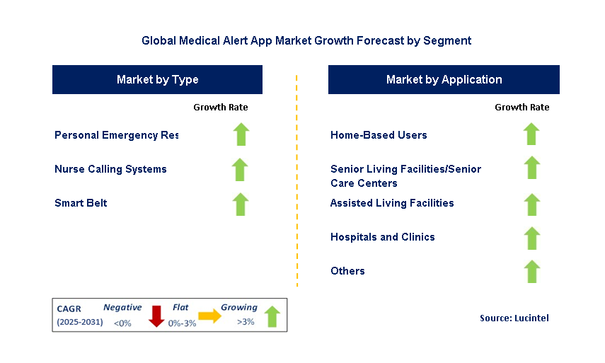 Medical Alert App Market by Segment