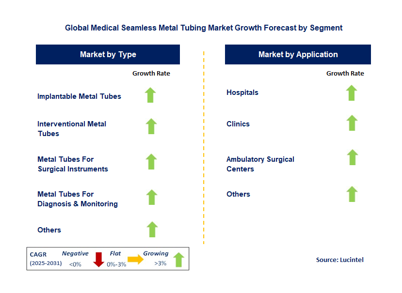 Medical Seamless Metal Tubing Market by Segment