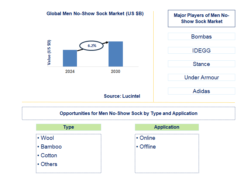 Men No-Show Sock Trends and Forecast