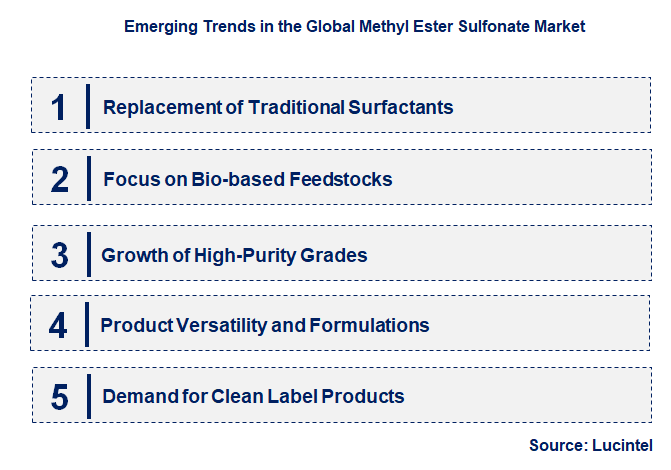 Emerging Trends in the Methyl Ester Sulfonate Market