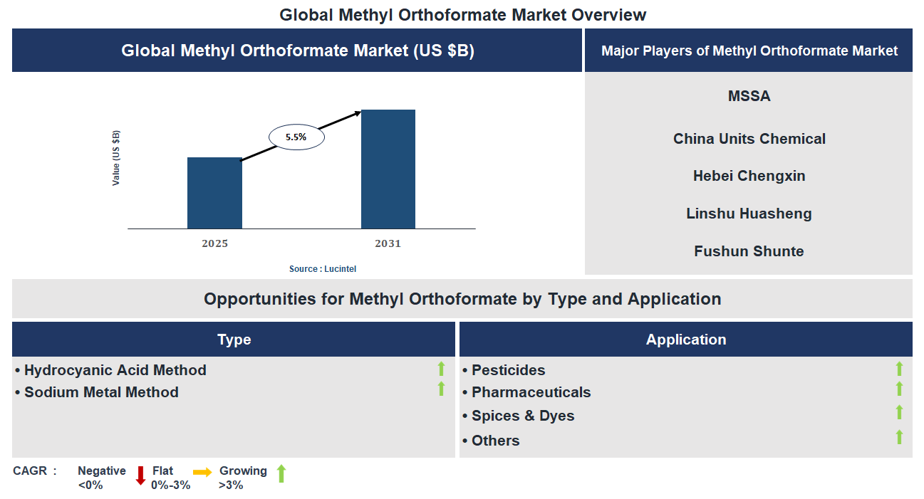 Methyl Orthoformate Market Trends and Forecast