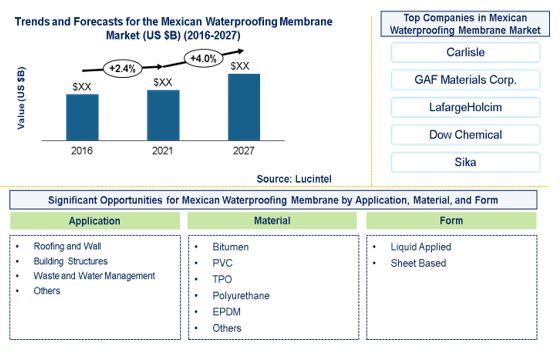Mexican Waterproofing Membrane Market by Application, Material, and Form