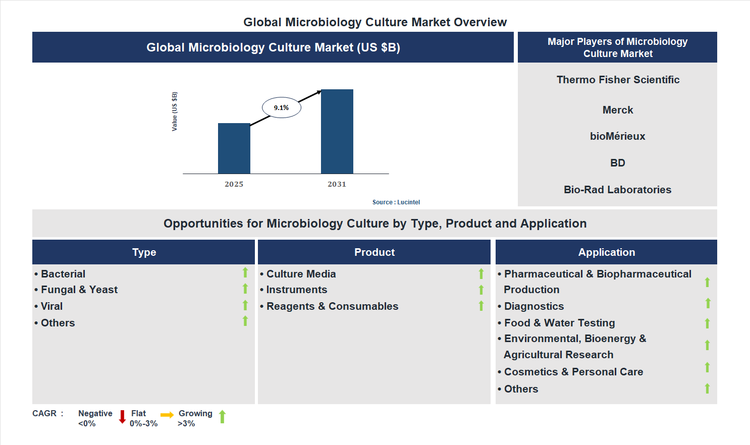 Microbiology Culture Market Trends and Forecast