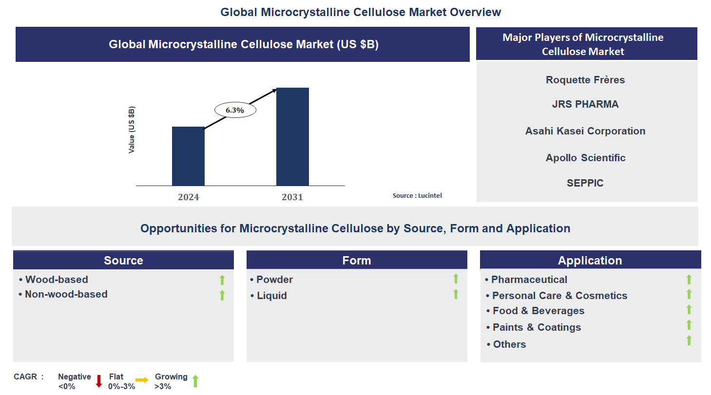 Microcrystalline Cellulose Market Trends and Forecast