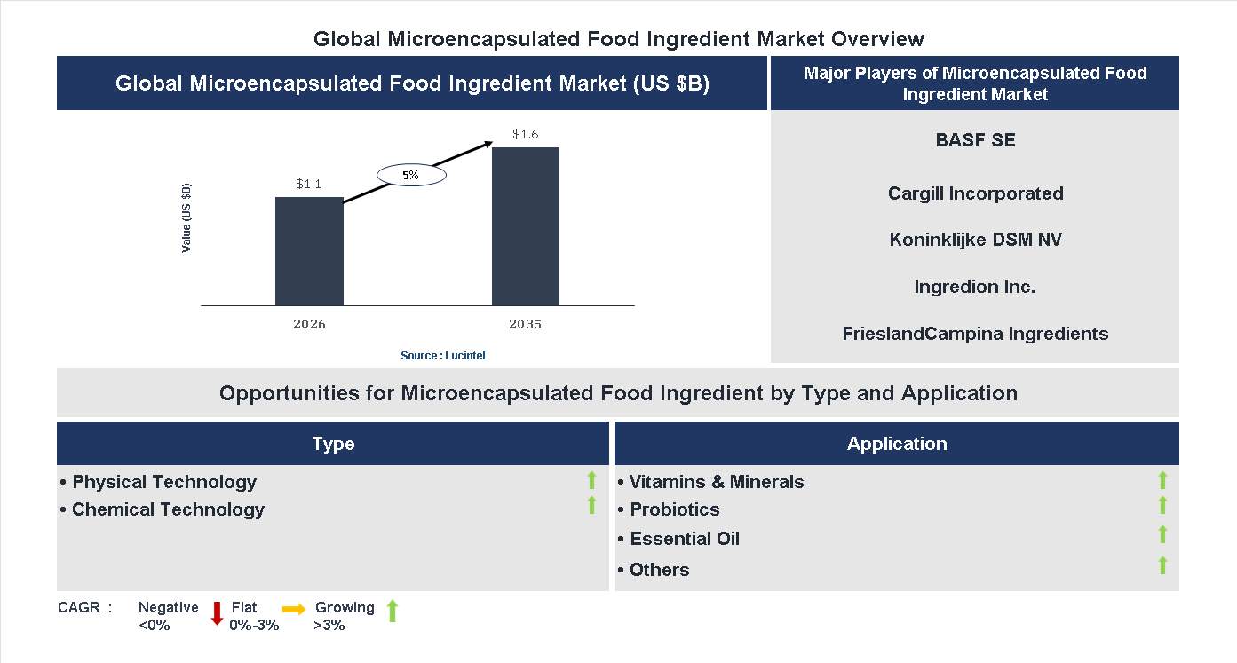 Microencapsulated Food Ingredient Market Trends and Forecast