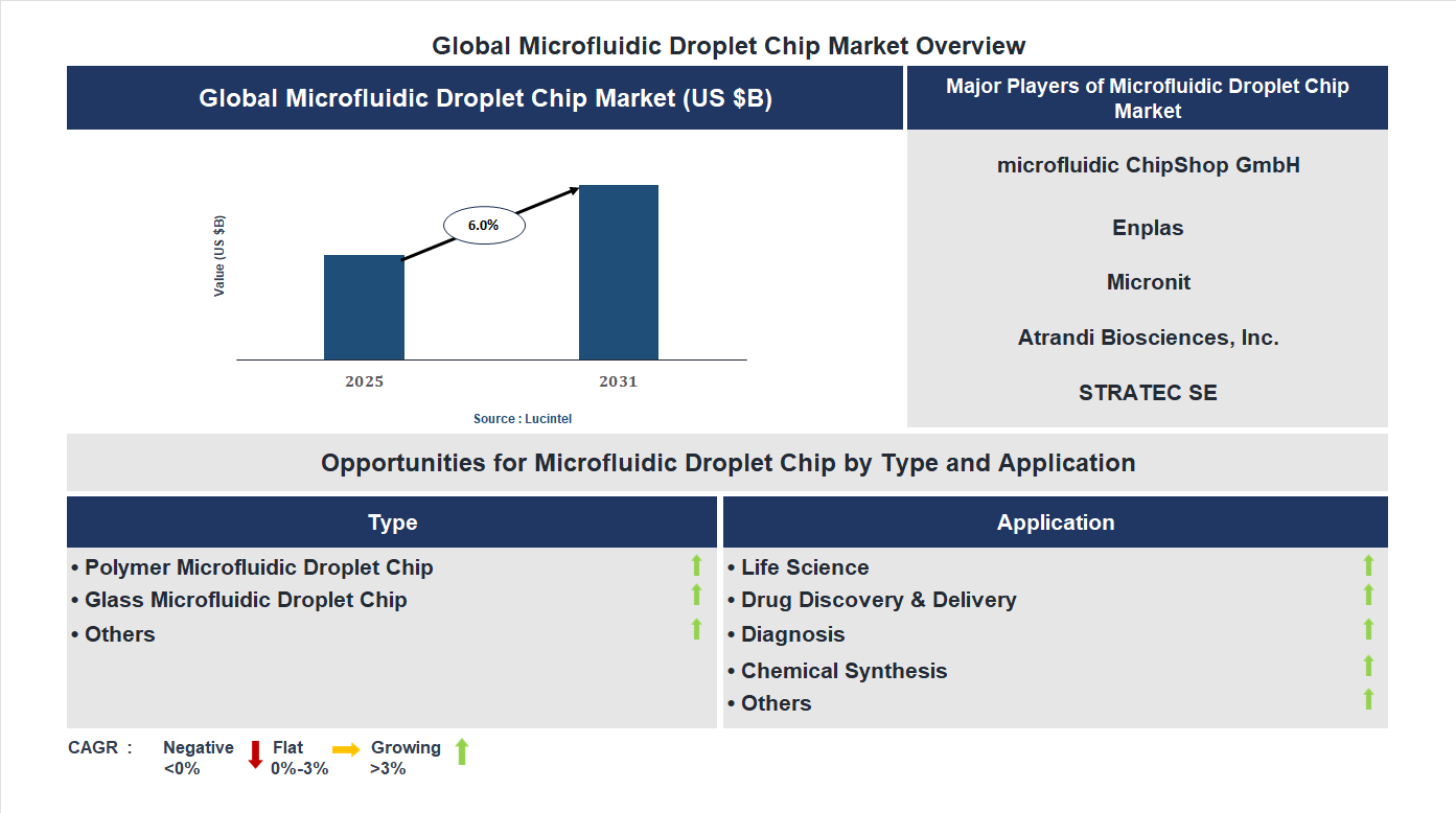Microfluidic Droplet Chip Market Trends and Forecast