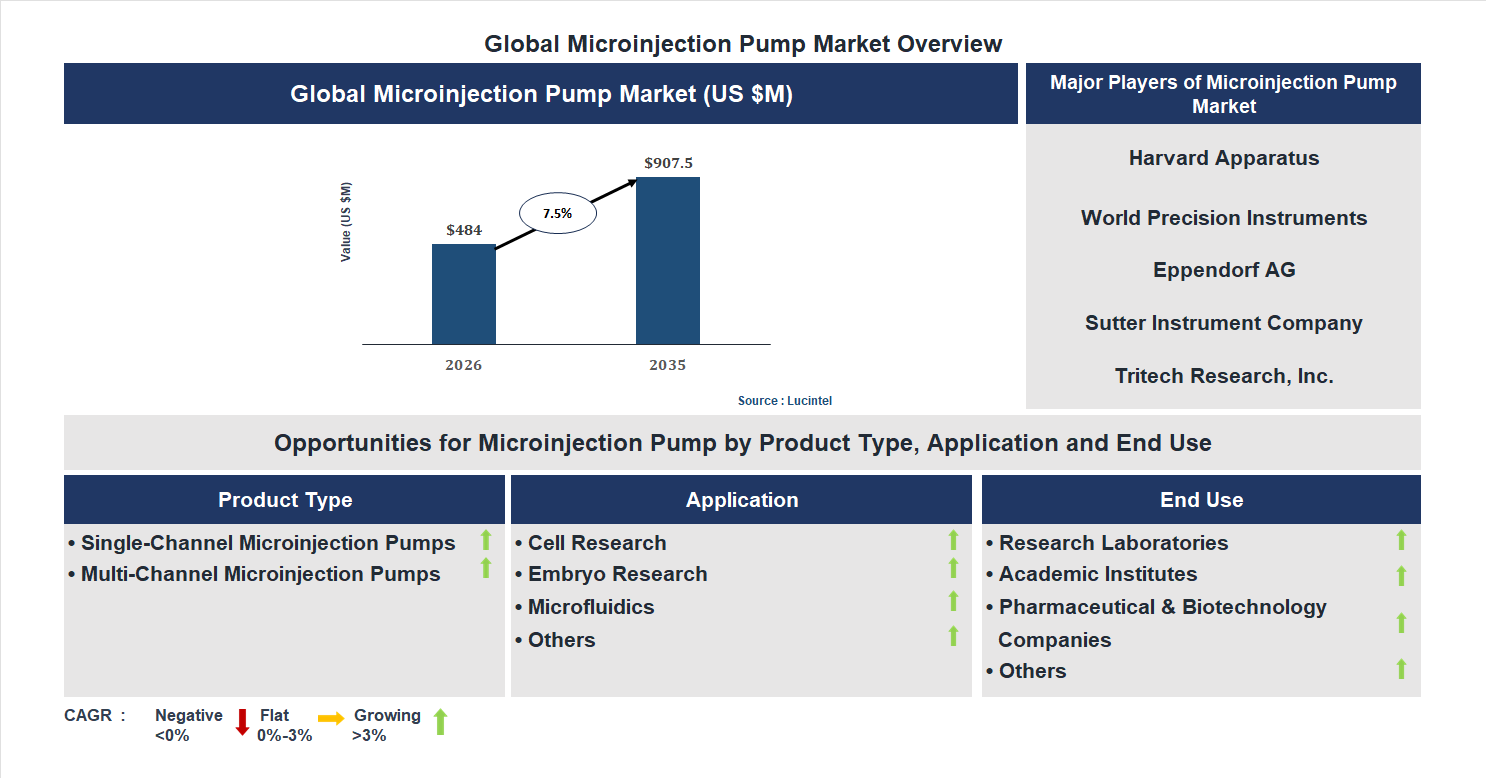 Microinjection Pump Market Trends and Forecast