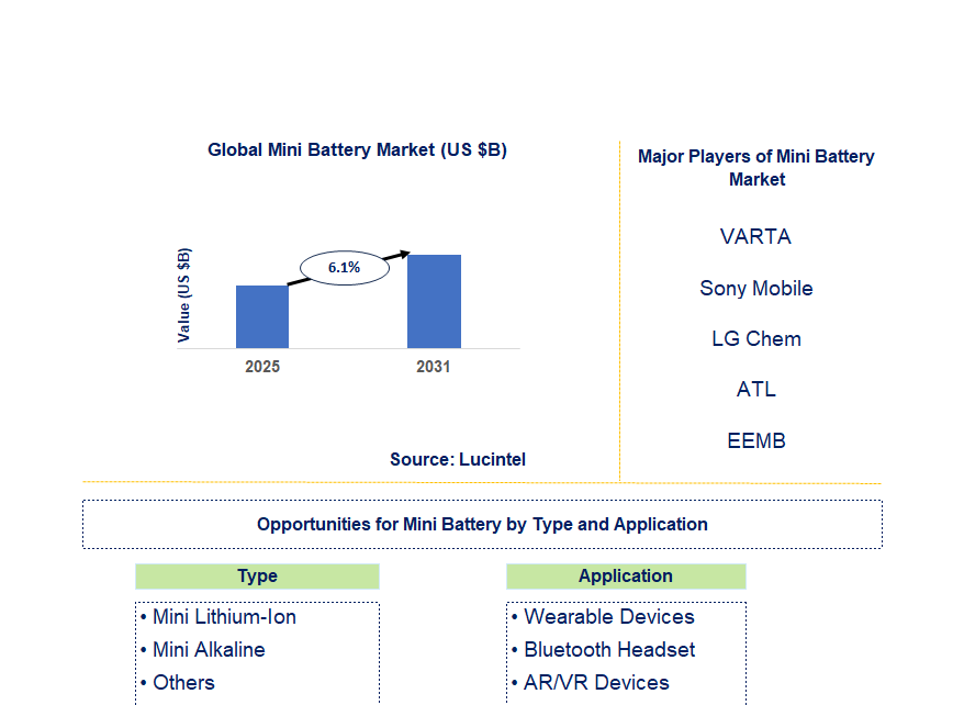 Mini Battery Market Trends and Forecast
