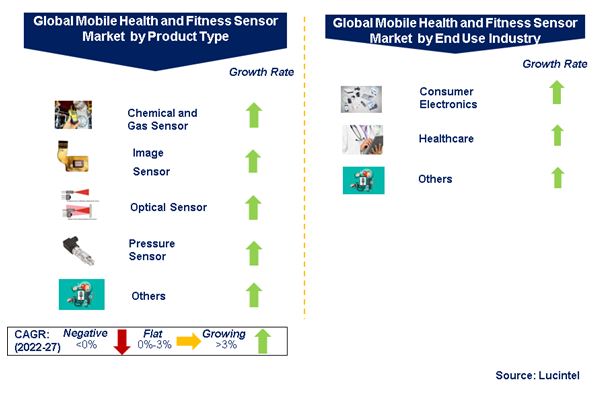 Mobile Health and Fitness Sensor Market by Segments