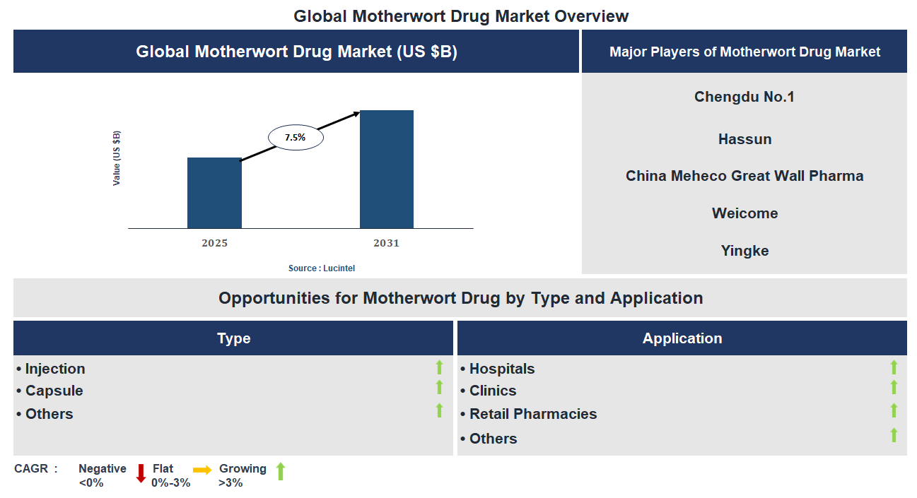 Motherwort Drug Market Trends and Forecast