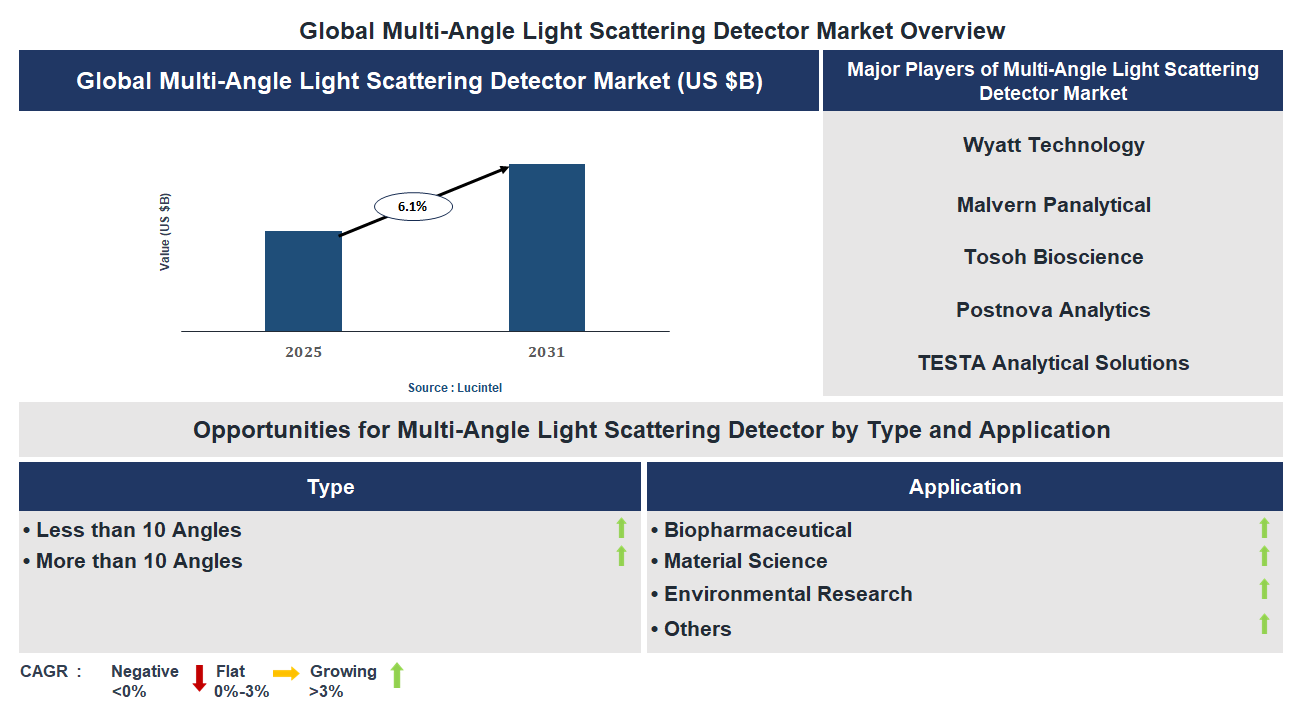 Multi-Angle Light Scattering Detector Market Trends and Forecast