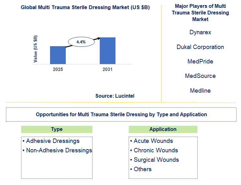 Multi Trauma Sterile Dressing Market Trends and Forecast