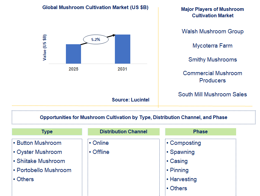 Mushroom Cultivation Market Trends and Forecast