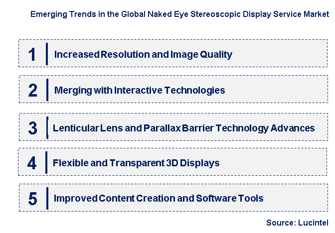 Emerging Trends in the Naked Eye Stereoscopic Display Service Market