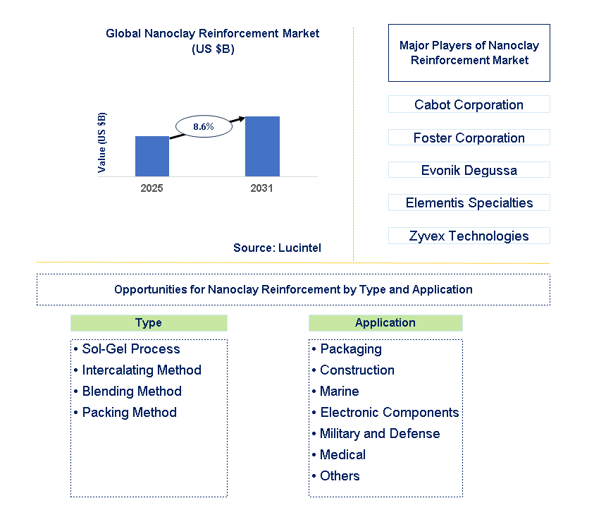 Nanoclay Reinforcement Market Trends and Forecast
