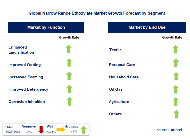 Narrow Range Ethoxylate Market by Segment