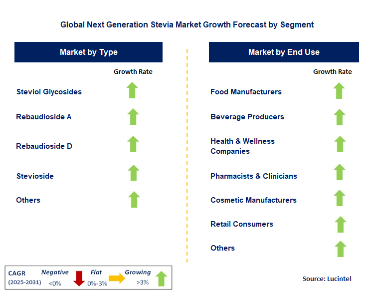 Next Generation Stevia Market by Segment