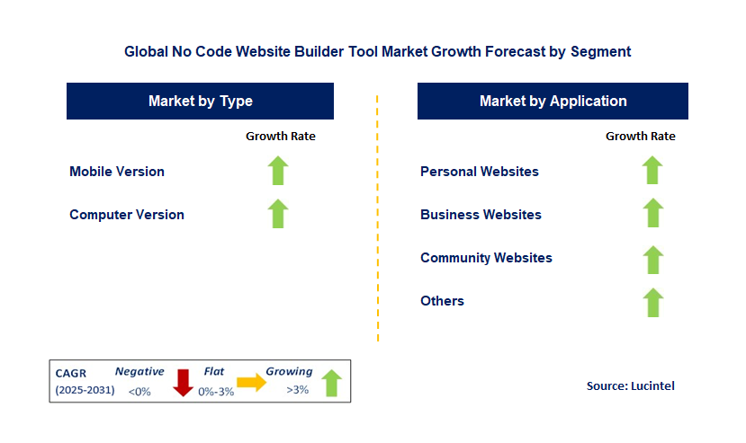 No Code Website Builder Tool Market by Segment
