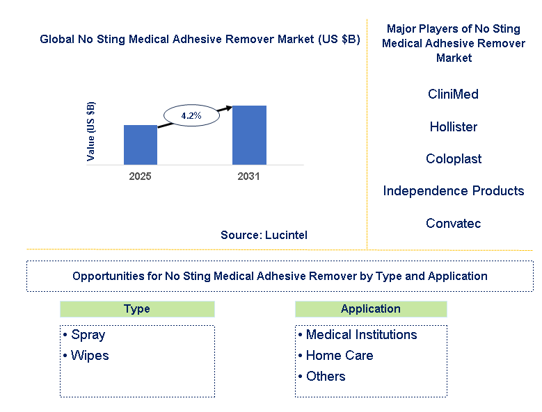 No Sting Medical Adhesive Remover Market Trends and Forecast