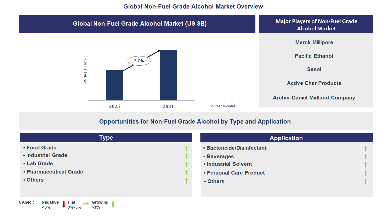 Non-Fuel Grade Alcohol Market Trends and Forecast