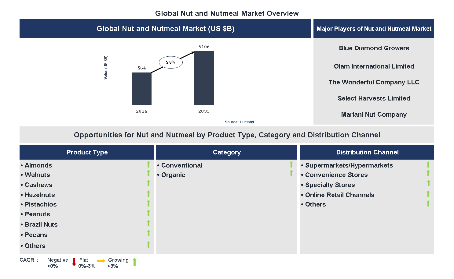 Nut and Nutmeal Market Trends and Forecast
