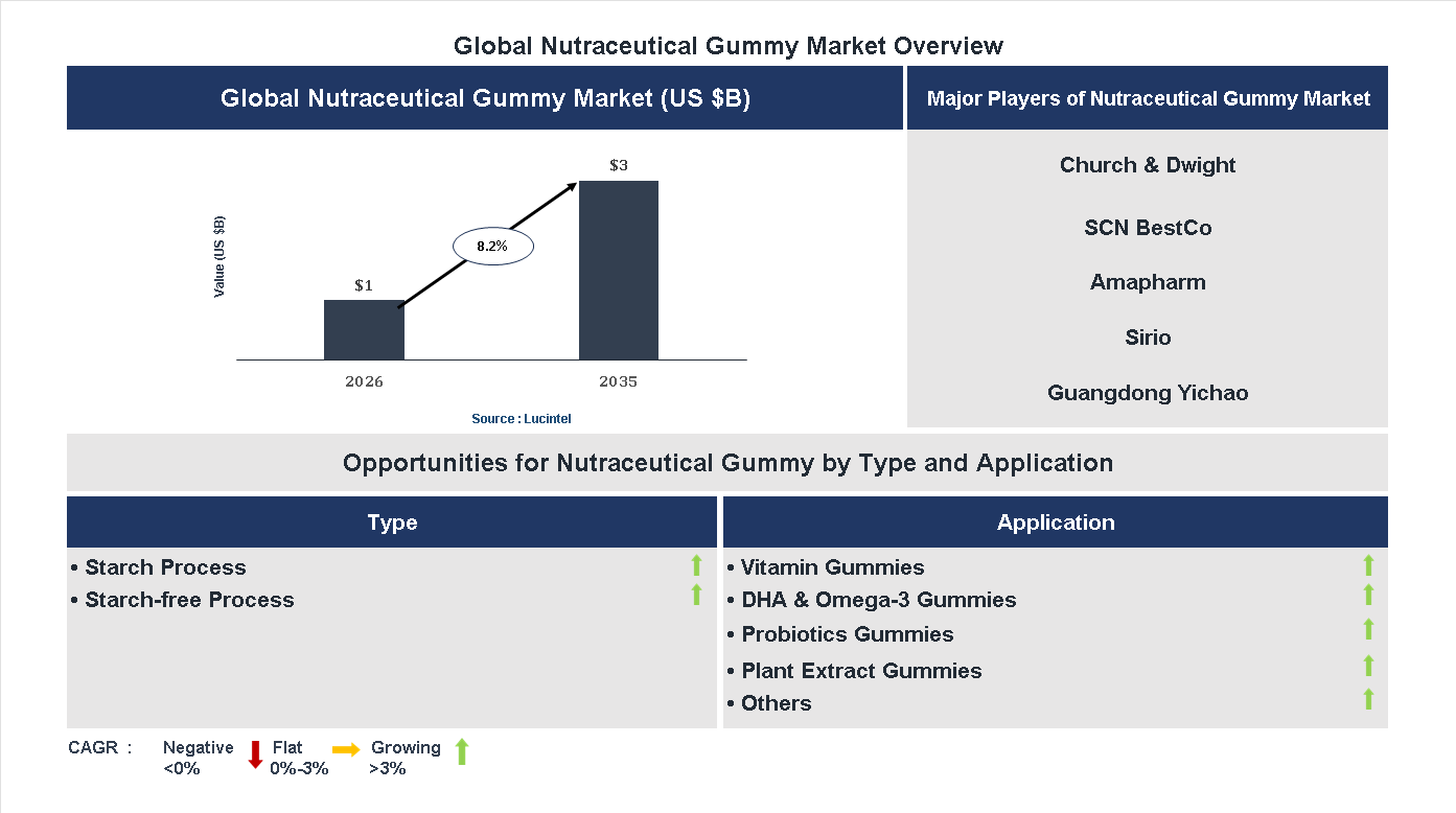 Nutraceutical Gummy Market Trends and Forecast