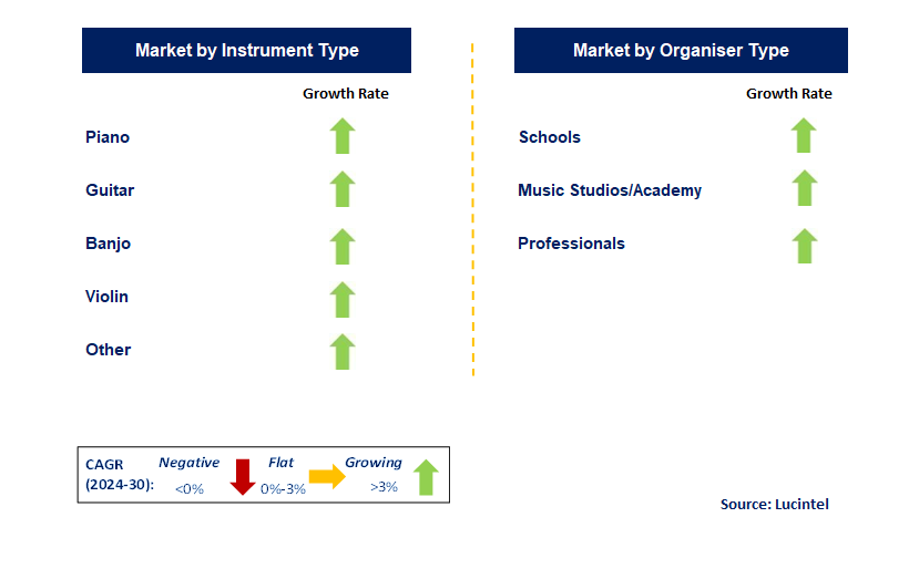 Online Music Education by Segment