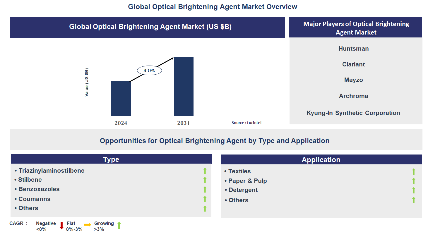 Optical Brightening Agent Market Trends and Forecast