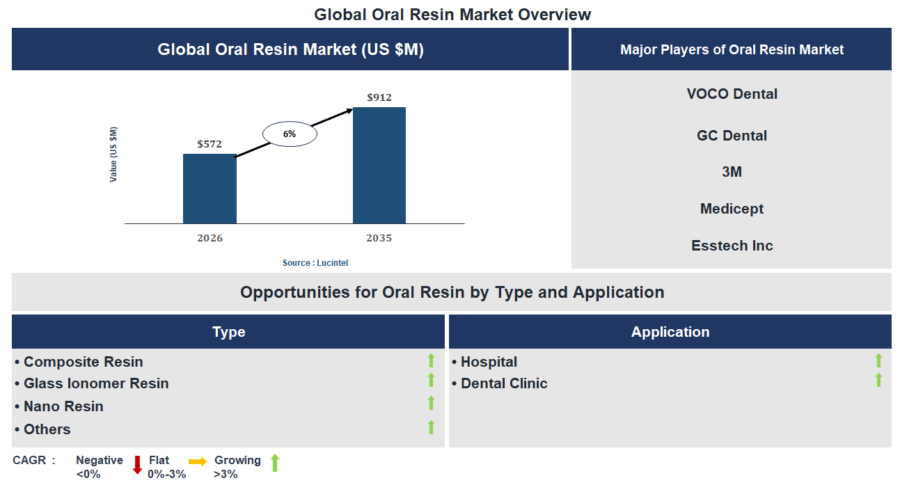 Oral Resin Market Trends and Forecast
