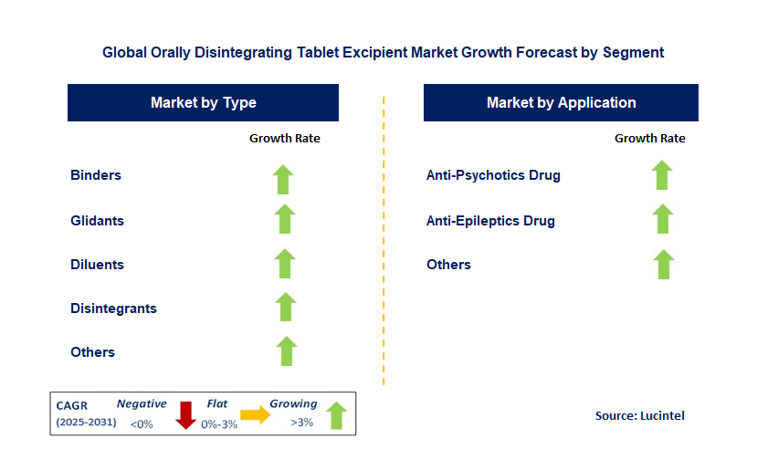 Orally Disintegrating Tablet Excipient Market by Segment