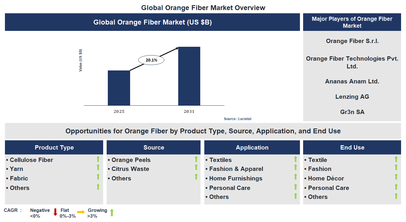 Orange Fiber Market Trends and Forecast Orange Fiber Market Trends and Forecast