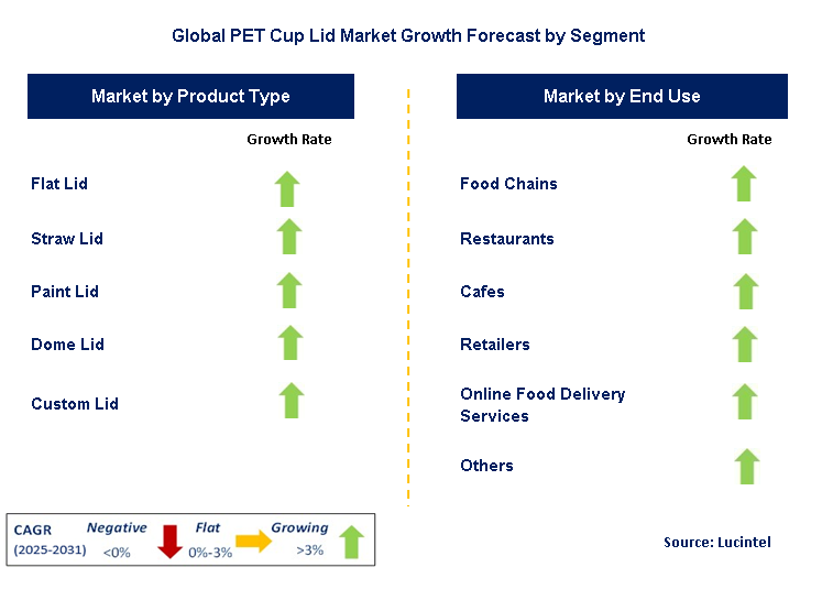 PET Cup Lid Market by Segment